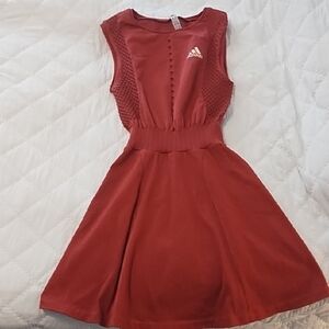 Adidas Maroon Sleeveless Dress